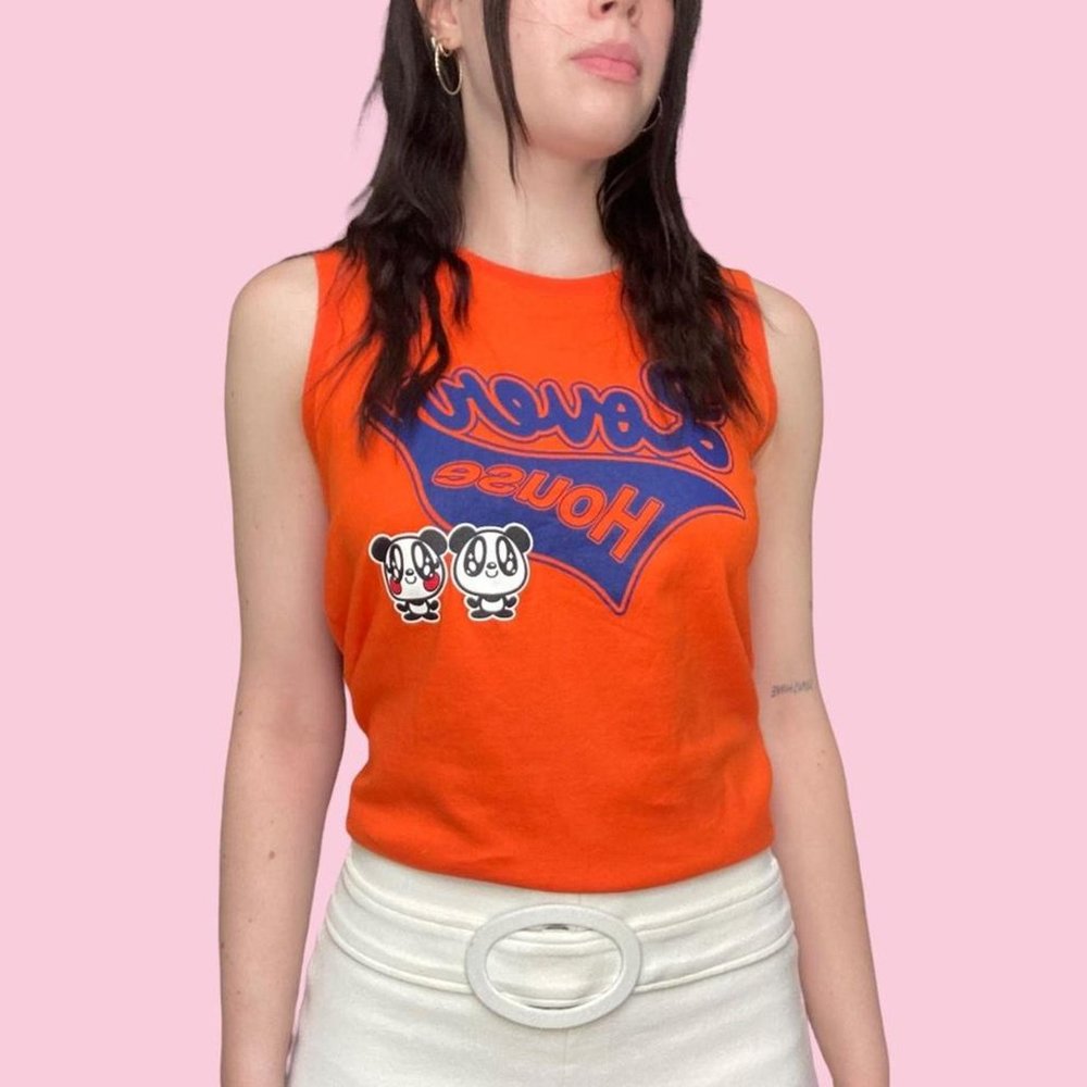 Vintage lovers house orange tee